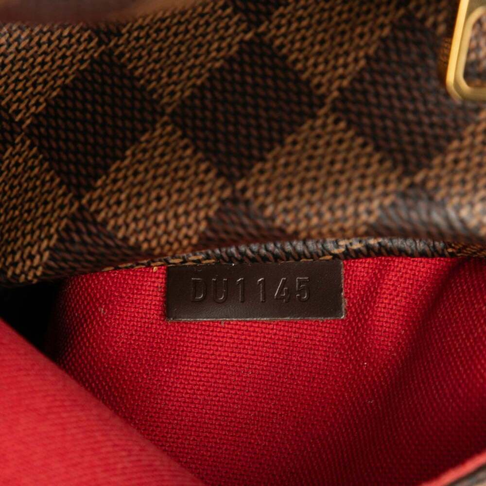 LOUIS VUITTON Authentic Brown Damier Leather Shoulder Bag - Picture 6 of 6